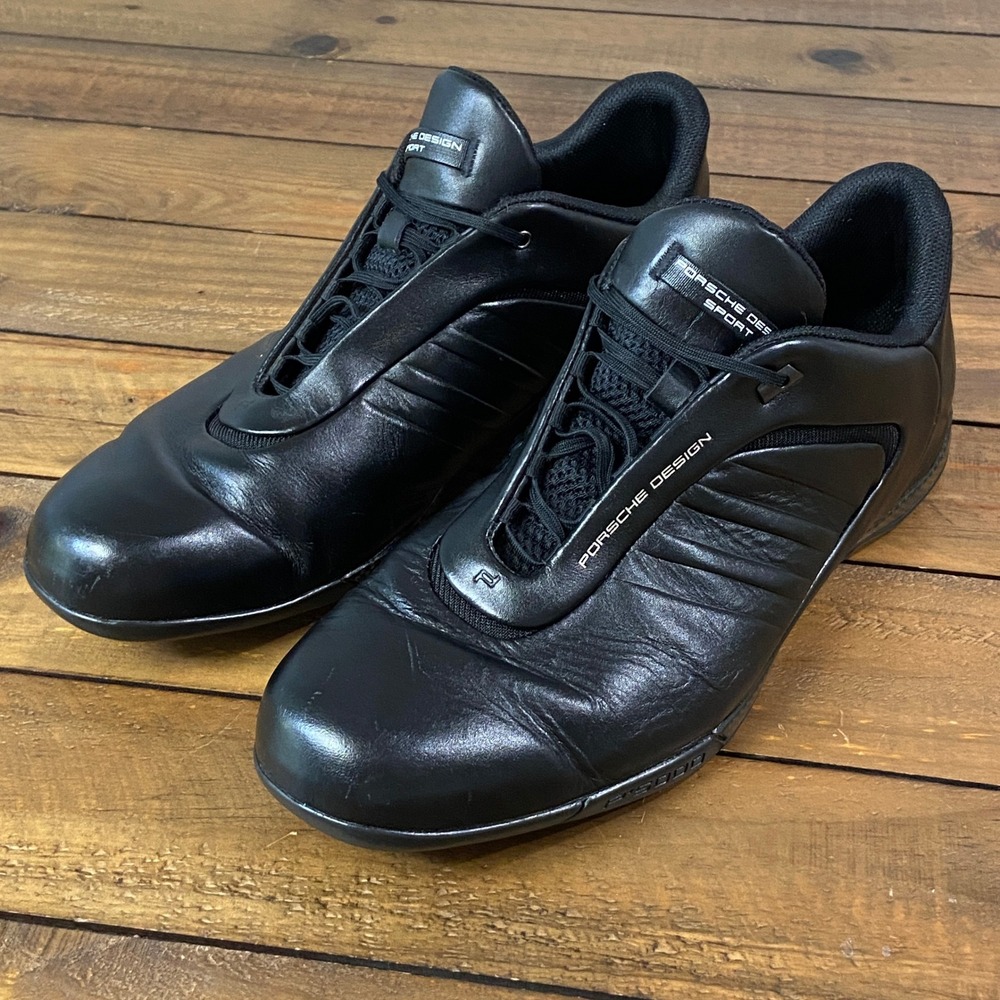 Adidas Porsche Design Sport Athletic III Leather Driving Shoes Black Mens 11